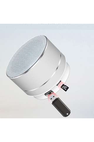 Taşınabilir Metal Subwoofer Kablosuz Bluetooth Hoparlör Bilgisayar Mini Bluetooth Ses Mp3 Müzik Çalar