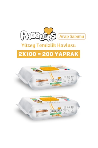 Easy Clean Arap Sabun Katkılı Yüzey Temizlik Havlusu 2x100 (200 Yaprak)