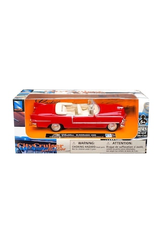 Newray 1955 Cadillac Eldorado Kırmızı 1:43 Model Araba