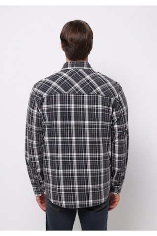 Colin's Colins Comfort Fit Shirt Neck Ekoseli Erkek Lacivert Uzun Kol Gömlek Cl1076524 Q1.v1 Nav Lacivert