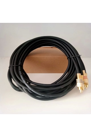 Rca Kablosu 50cm - El Yapımı %100 Bakır Amfi Rca Ses Aktarım Kablosu - 50cm