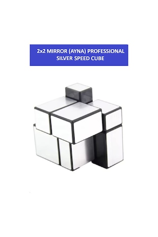 2x2 Sılver Mırror Ayna Küp -zeka Küpü - Profesyonel Speed Cube - Sabır Küpü -