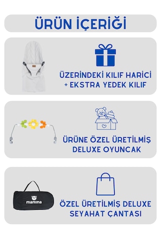 Mamma Deluxe Cotton Oyuncaklı Ana Kucağı + Ekstra Kılıf Ve Çanta