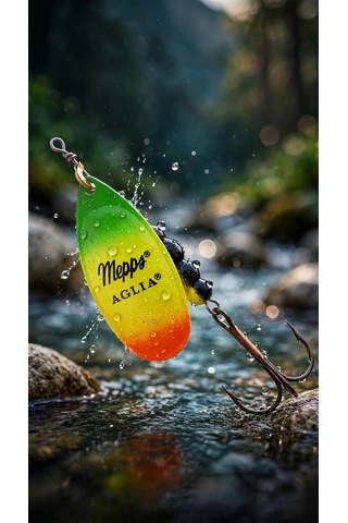 Mepps Aglia Chartreuse Alabalık Kaşığı - No :3 Gökkuşağı Serisi -