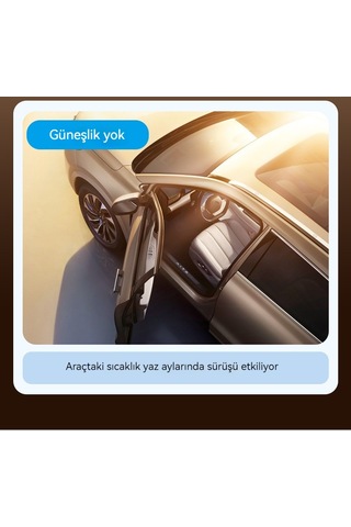 Katlanır Araç Ön Camı Güneşliği Küçük Altın 02