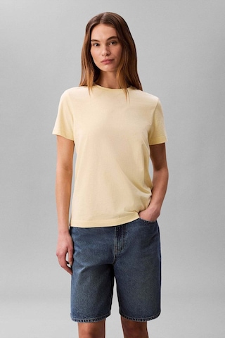 Calvin Klein Kadın Tişört-lv047b224g Yellow