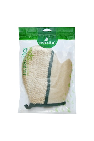 Nascita Sisal Eldiven Lif Kese 18x20Cm Doğal Lifli