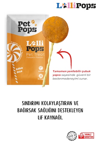 Petpops 3'lü Freeze Dry Lollipops Lezzet Paketi Doğal Ve Ödül