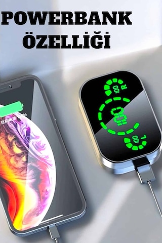 Bluetooth - 370 - Kulaklık Çift Telefon Desteği Ve Suya - Kmrsfres - Dalı Powerbankli
