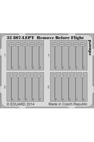Eduard 32807 1/32 Ölçek, Remove Before Flight Fabrıc For