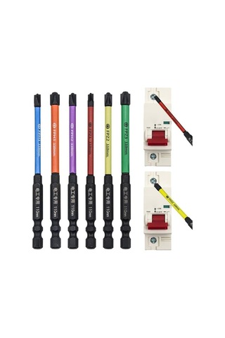 Pazly 110mm/4.33'' Alaşımlı Çelik Tornavida Uçları Fph1-fpz3 Siyah Renk