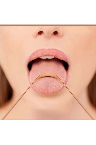 İsgstore Dil Temizleyici Bakır Ağız Bakım Fırçası Dil Plak Temizleme Dil Sıyırıcı