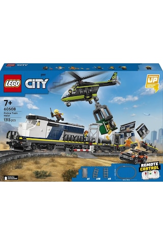 LEGO® City Polis Treni Soygunu 60508 – 7 Yaş ve Üzeri Çocuklar için 6 Minifigür İçeren Yaratıcı Oyuncak Yapım Seti (1313 Parça)
