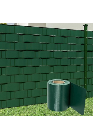 Pankor Panel Çit Pvc Koruma Bantları 50 Metre 19cm, Yeşil