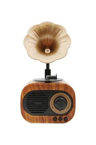B5 Nostaljik Mini Radyo Gramofon Bluetooth/Radyo/Usb/Sd