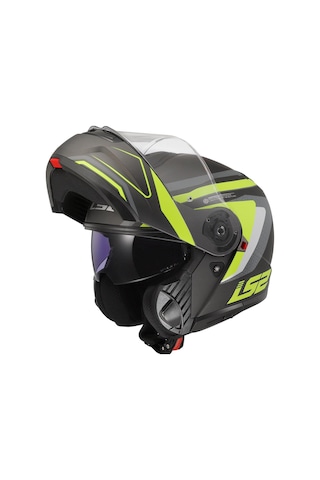 Ls2 Strobe 2 Phantom Mat Tıtanıum-neon Sarı Kask Sarı