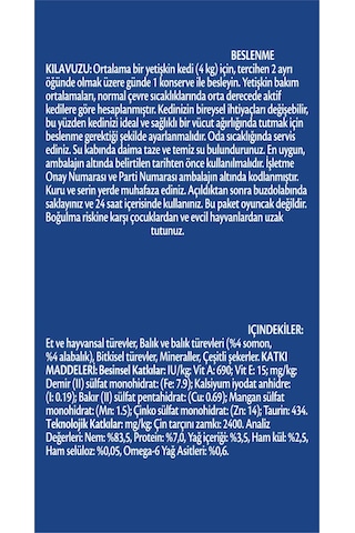 Purina Somonlu Ve Alabalıklı Konserve Yaş Kedi Maması 400 Gr X 6 Adet