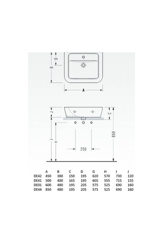 Serel - Delta Lavabo 38x45 Cm - De42tds110h- Diğer