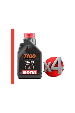 Motul 7100 10w40 1lt %100 Sentetik 4t Motor Yağ 4 Adet Yeni Tarihli