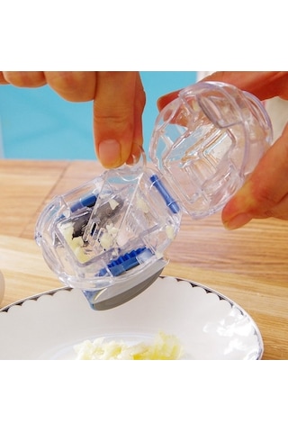 Primepickings Yemekhanede Hızlı Öğütme İçin Manuel Sarımsak Silindir Kesici Aleti, Sarımsak Tarifleri İçin İyi Uygun, Rastgele Renk Diğer