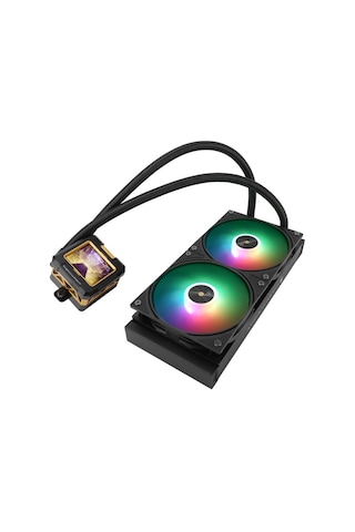 Thermalright Frozen Warframe 240 Black ARGB 240 MM Intel-AMD Uyumlu İşlemci Sıvı Soğutucu Siyah + TF7 Termal Macun