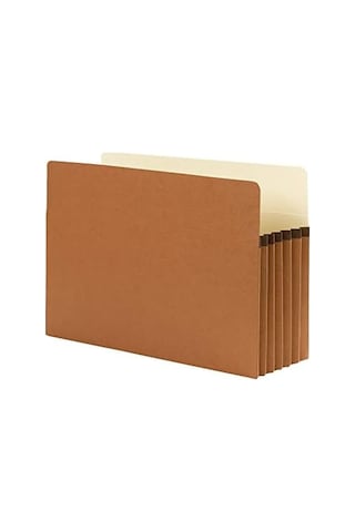 Smead% 100 Geri Dönüştürülmüş Dosya Çanta, Düz Kesimli Tab, 5 1/10,2 Cm Expansion, Legal Boyut, Redrope, Kutu Başına 10 Adet 74206 Diğer