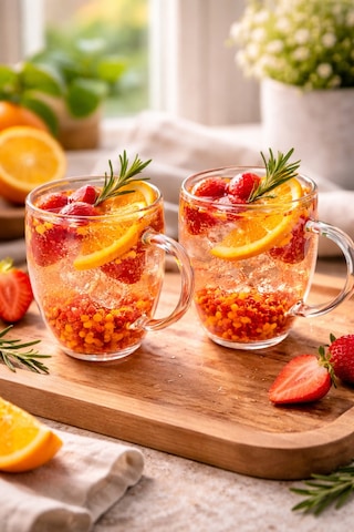 Makri Home 2 Adet Taraftar Kupa Sarı Kırmızı, 350 Ml Cidarlı Cam Taraftar Bardak Çok Renkli