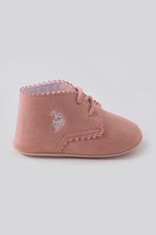 U.S. Polo Assn. Us Polo Kız Bebek Bebek Ayakkabı Usb2185 Toz Pembe Kırmızı Rem 5274-45956 Çok Renkli