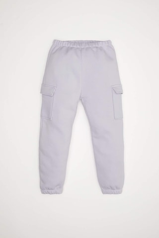 DeFacto Kız Bebek 2'li Takım Baskılı Kalın Sweatshirt Beli Lastikli Jogger Eşofman Altı D6206A5NSPR305 Mor