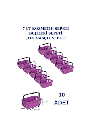 10adet 7Litre Kozmetik Sepeti Bijuteri Sepeti Kırtasiye Sepeti