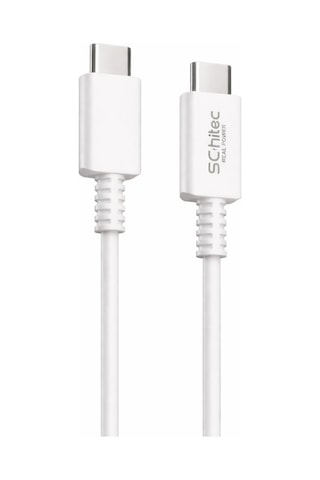 Schitec 60w Type-c To Type-c Data Ve Hızlı Şarj Kablosu Telefon, Tablet, Laptop Uyumlu Beyaz Sk006