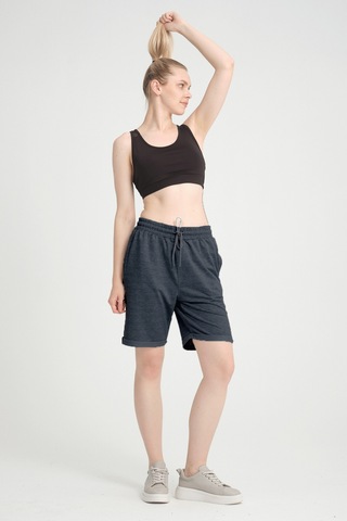 Superlife Kadın Regular Fit Duble Paça Şort Spr24srk51 Antrasit