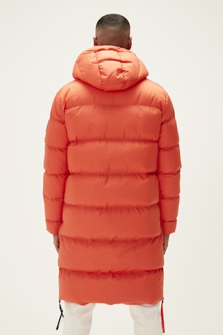 Bad Bear Goose Tail Puffer Turuncu Erkek Kapüşonlu Uzun Mont-Turuncu