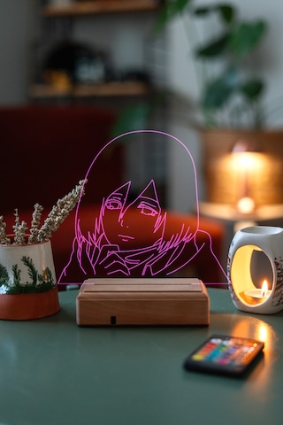 Mikasa Ackerman Aot 16 Renk Gece Lambası
