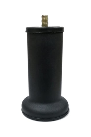 Mobilya Baza Ayağı 12 Cm Texture Siyah 3/8" Kalın Diş
