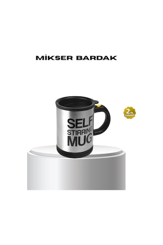 Paslanmaz Çelik Kendi Kendini Karıştıran Akıllı Kupa Isı Yalıtımlı Rekli