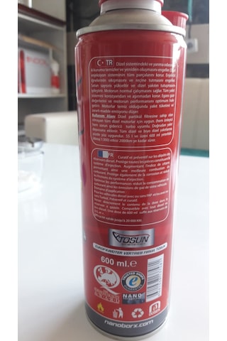 Nano Bor-X Dizel Enjektör Temizleyici 600 Ml