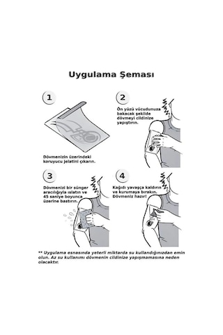 Yılan Figürlü Geçici Vücut Dövmesi