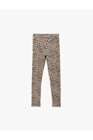 Koton Leopar Desenli Kız Çocuk Tayt 6wkg40089ak Desenli