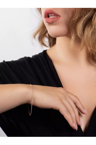 Lucente 925 Ayar Gümüş Bileklik Zincir 240716985 Altın