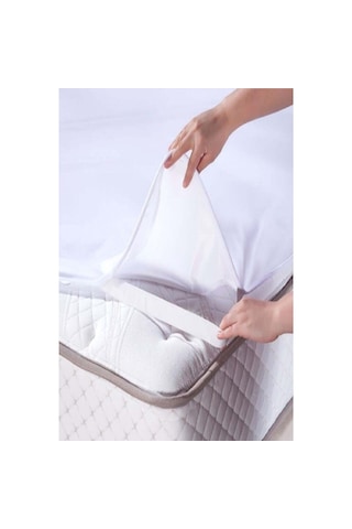 Micro Su Sıvı Geçirmez Alez Yatak Koruyucu Çift Kişilik 160 200 Beyaz