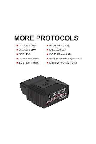 Vgate Vlinker Mc+ Bt3.0/ble4.0 Elm327 İçin Tarama Bluetooth Obd2 Araç Teşhis Ms Can Oto Aracı Android &amp İos Ve