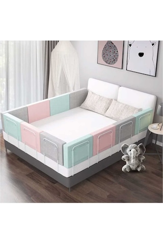 200 Cm Serenty Plus Yatak Bariyeri Bebek Ve Çocuk Korkuluğu Gri