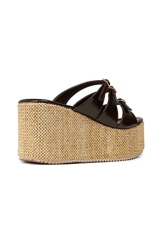 Deery Kadın Kahverengi Platform Terlik - Rd120zkhvc01 Kahverengi