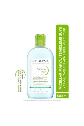 Bioderma Sebium H2O Yüz ve Makyaj Temizleme Suyu 500 ML