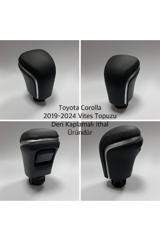 Toyota Corolla Camry Otomatik Vites Topuzu Siyah 2019-2024 Deri K Diğer