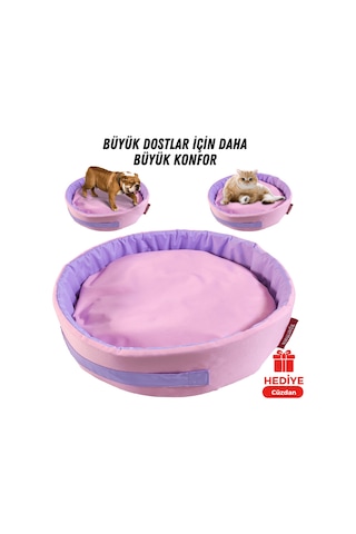 Xpermate Sünger Simit Küçük Irk Köpek Yatağı ve Kedi Yatağı 45 CM