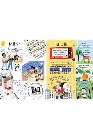 Lift-the-Flap Questions and Answers About Music - Lara Bryan - Usborne