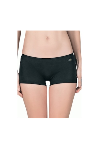 Papatya Modal Kadın Boxer 2 Li Paket Siyah