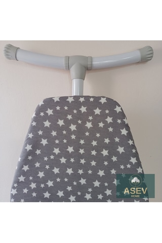Keçeli Ütü Masası Kılıfı 55x140 CM Ahter Gri XXL
